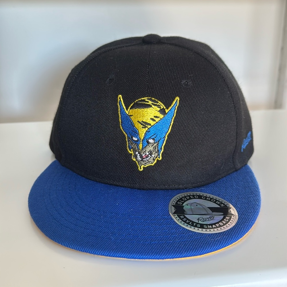 Marvel zombies wolverine Black and Blue Snapback Hat